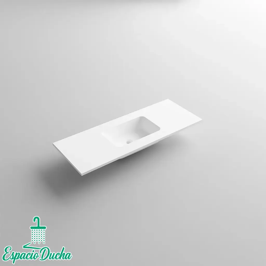 B1250 (lavabo mineral mate. Opción seno centrado o desplazado izq. o drcha) (M)