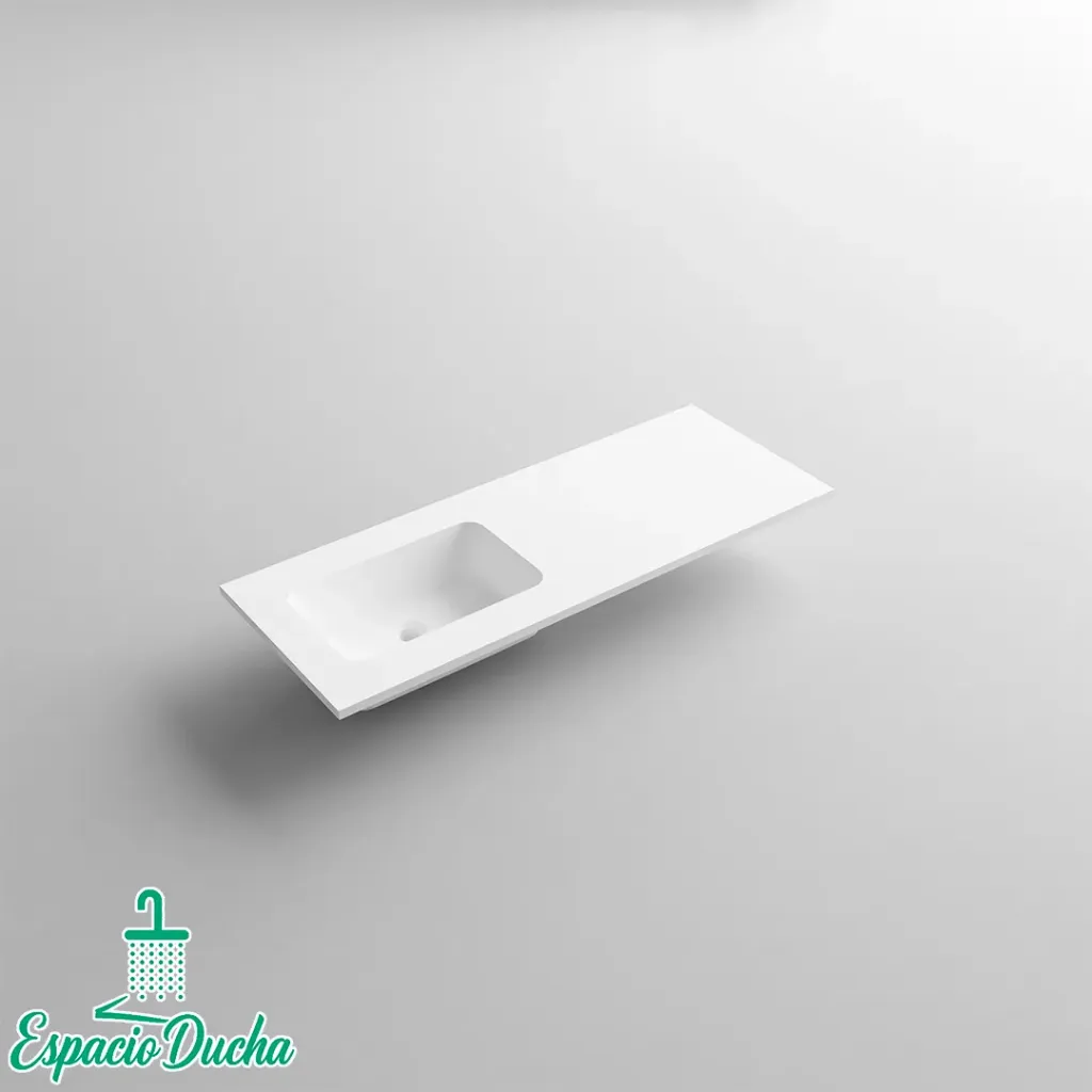 B1250 (lavabo mineral mate. Opción seno centrado o desplazado izq. o drcha)