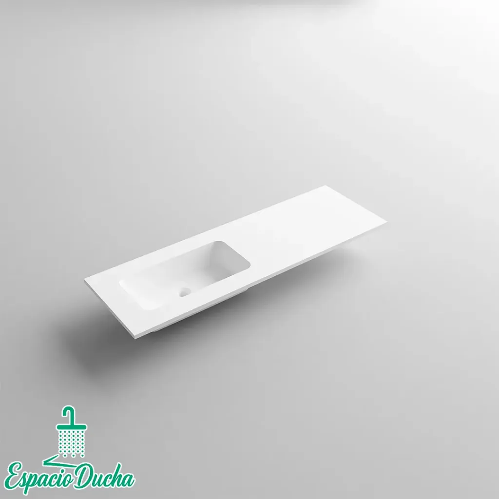 B1450 (lavabo mineral mate. Opción seno centrado o desplazado izq. o drcha)