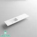 B1650 (lavabo carga mineral mate. Opción seno centrado o desplazado izq. o derecha)